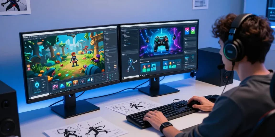 GO8 gaming platform showcasing innovative software development and cutting-edge technologies in a modern workspace.