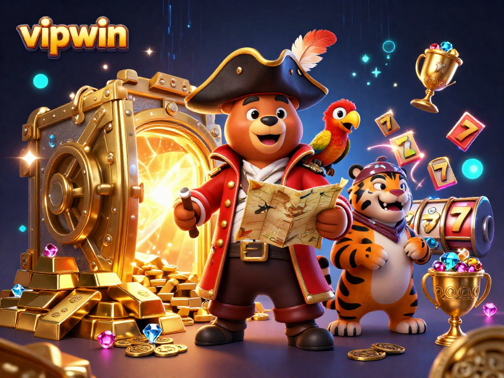 Join the adventure at vipwin with a pirate captain and his fierce crew amidst treasure and gaming riches.