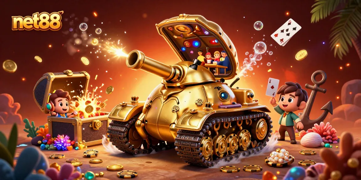 Experience thrilling betting with net88 in this vibrant casino-themed 3D illustration.