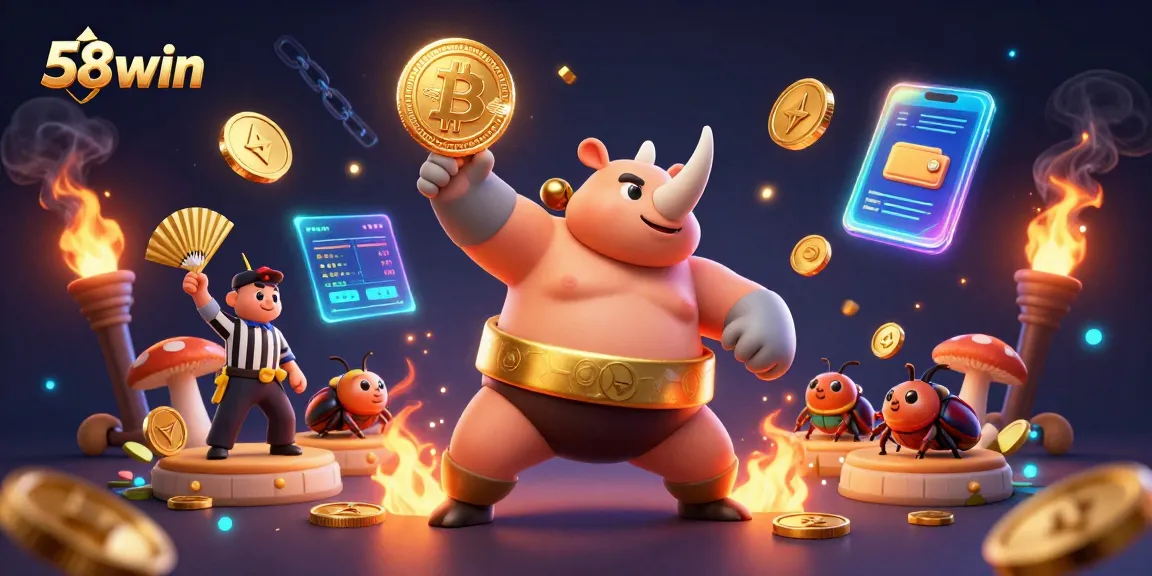 Experience big wins at 58win with engaging casino activities featuring vibrant graphics and characters.