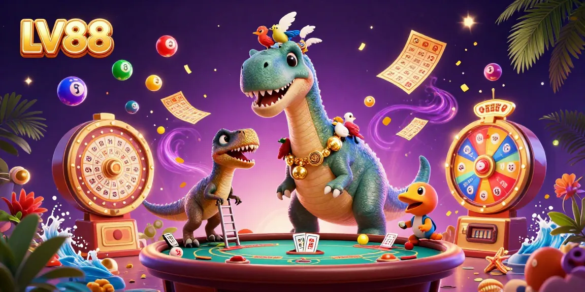 Experience thrilling LV88 gaming with vibrant excitement and dynamic elements in a casino setting.