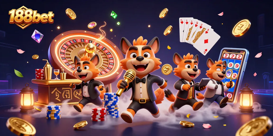 Experience thrilling fun at 188bet's comedy casino featuring hyenas and games.