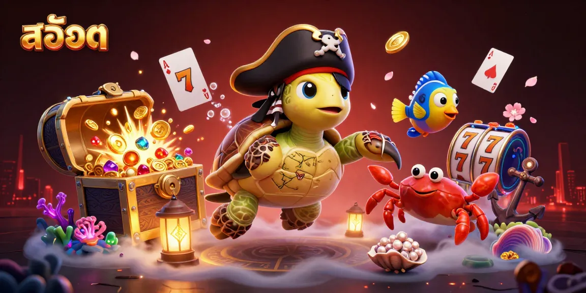 Experience thrilling สล็อต action with a vibrant pirate scene, showcasing unique gaming elements.
