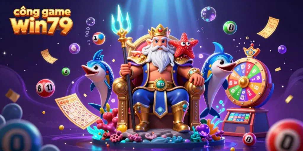 Experience exciting games at cổng game win79 with Neptune and vibrant lottery elements.