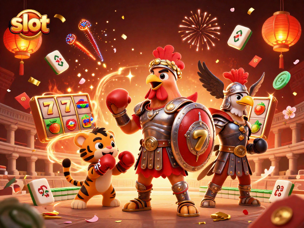 Engage with thrilling slot gameplay featuring vibrant reels and adventurous characters.