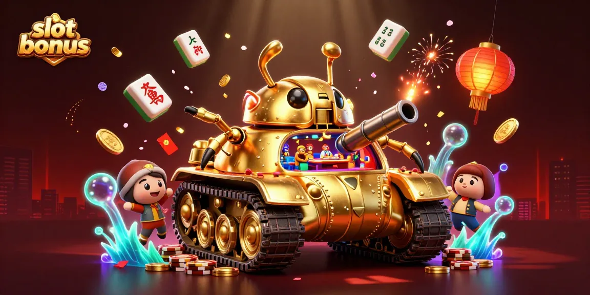Experience exciting gameplay with a slot bonus at the vibrant casino in a golden beetle tank.