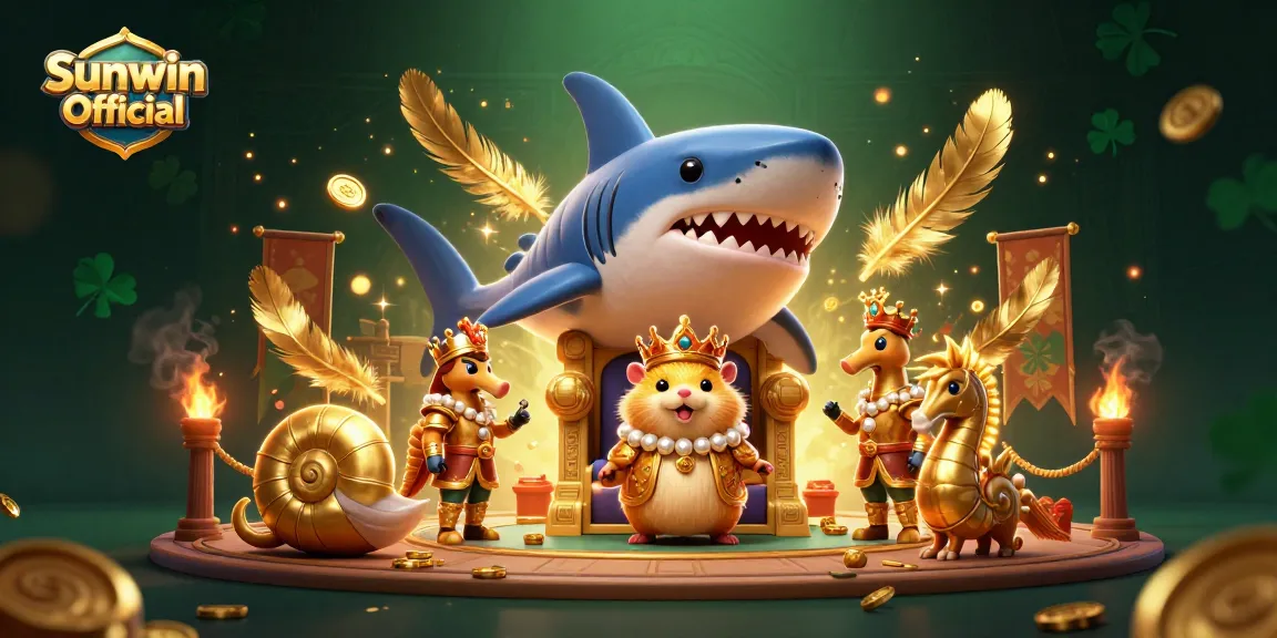 Experience thrilling games with Sunwin Official featuring a fierce hamster king in a lively casino arena.