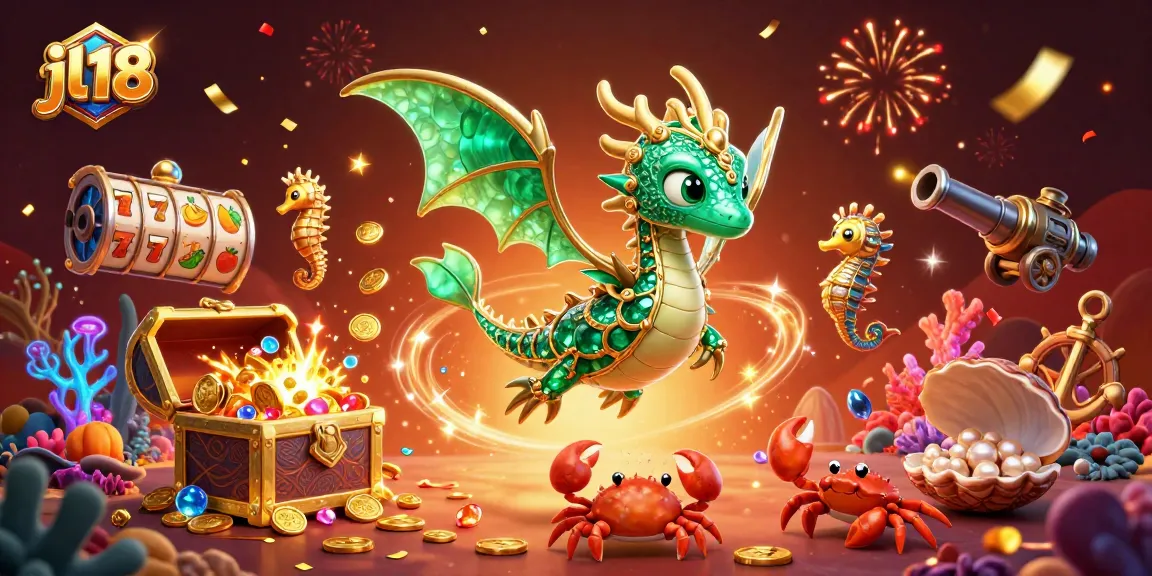 Experience gaming thrills at jl18 with a vibrant fantasy casino scene featuring underwater treasures.