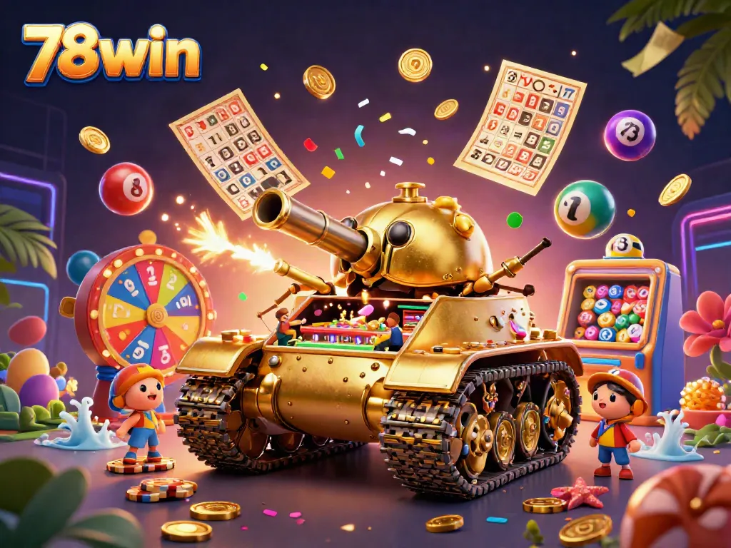 Experience the excitement of 78win's vibrant casino atmosphere with a dynamic golden beetle tank.