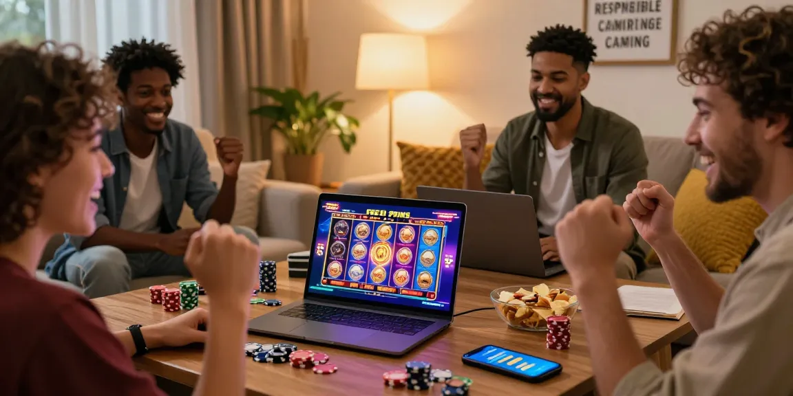 Engaged players enjoying 20 free spins on registration no deposit in a cozy gaming environment.