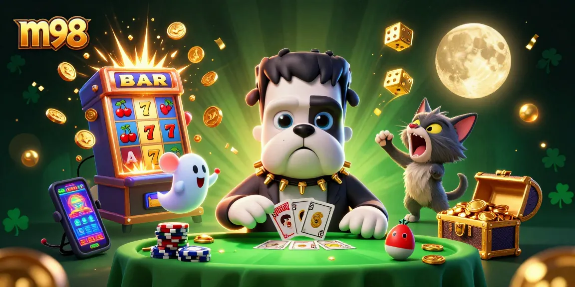 Engage in thrilling m98 slots action with vivid characters and exciting casino elements.