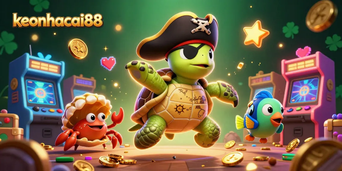 Enter keonhacai88's exciting world, with vibrant casino elements and friendly underwater characters.
