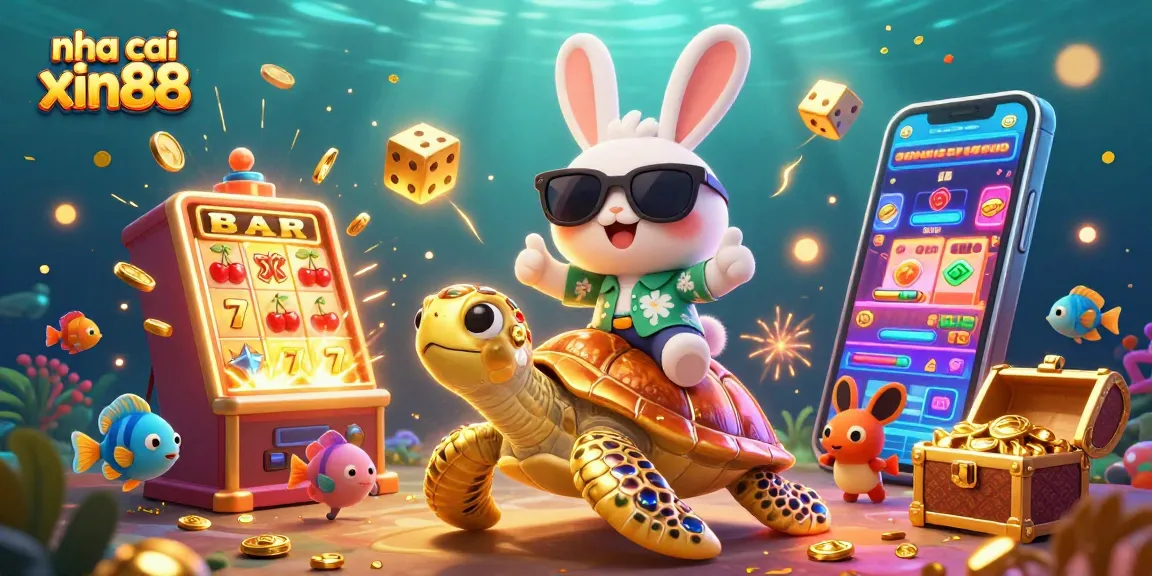 Experience the excitement of nha cai xin88 with a thrilling 3D casino scene bursting with action.
