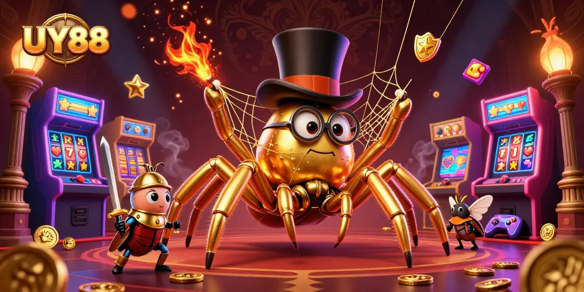 Engage in thrilling gaming adventures at UY88’s dynamic casino illustrated scene.