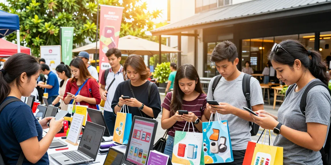 Belanja di Cika4D, pengunjung menikmati pengalaman berbelanja online dengan suasana ceria.
