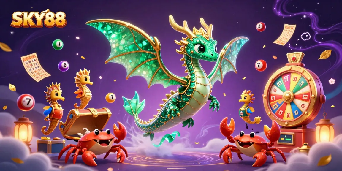 Engage with SKY88's thrilling slot experience featuring vibrant characters and dynamic gameplay elements.