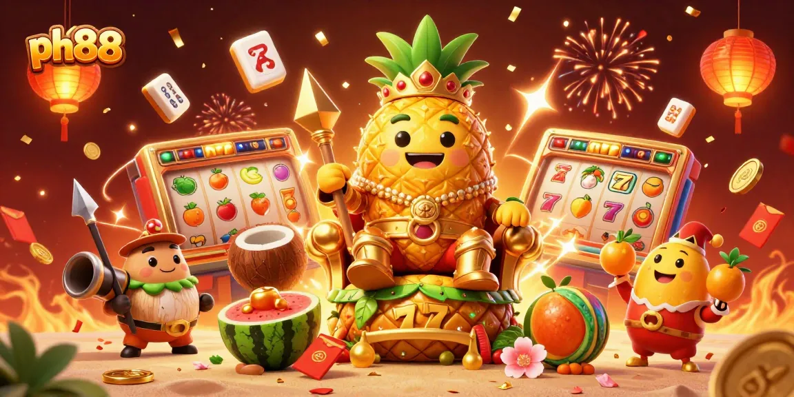 Join the excitement at ph88, where the golden pineapple king reigns over incredible casino games.