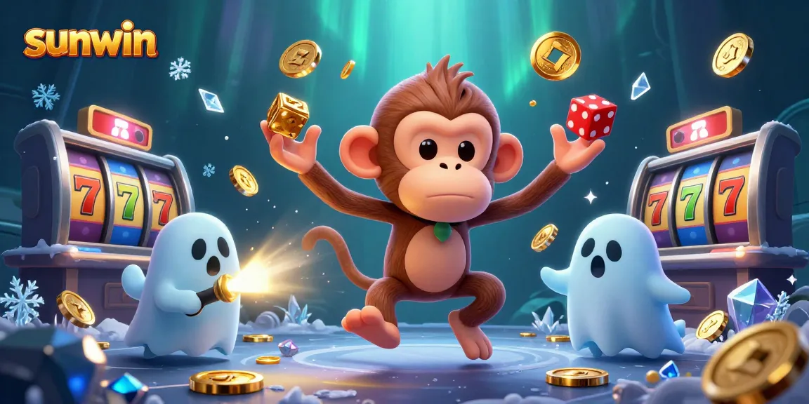 Join the thrilling supercharged games at sunwin with a lively casino scene showcasing unique slots and magical elements.