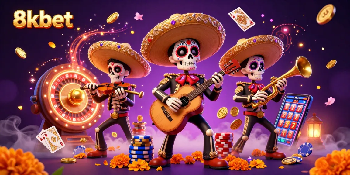 Engage in thrilling gameplay at 8xbet with vibrant mariachi festivities and dynamic casino elements.