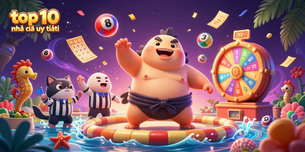 Experience top 10 nhà cái uy tín in a vibrant 3D casino scene featuring dynamic game elements.