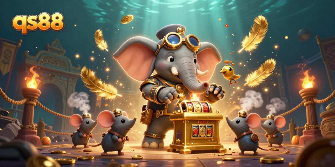 Engage with qs88's thrilling slot machine action amidst dynamic casino elements.
