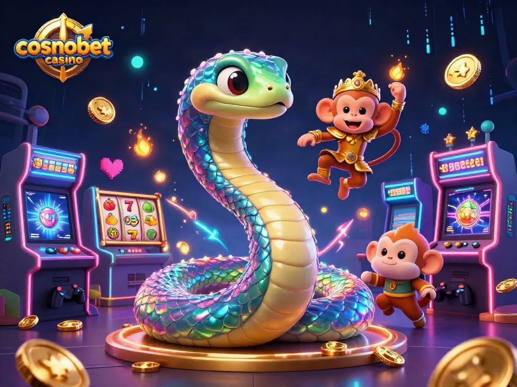 Experience vibrant gameplay at cosmobet casino with colorful 3D slot reels and magical elements.