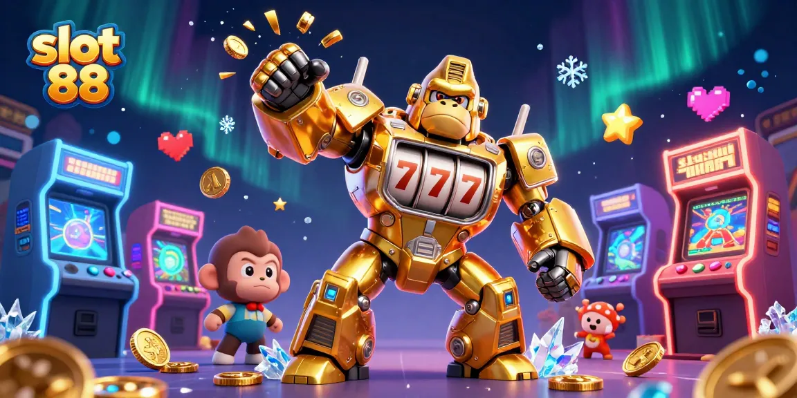 Experience thrilling gameplay at slot 88 with a vibrant 3D portrayal of animated characters and casino elements.
