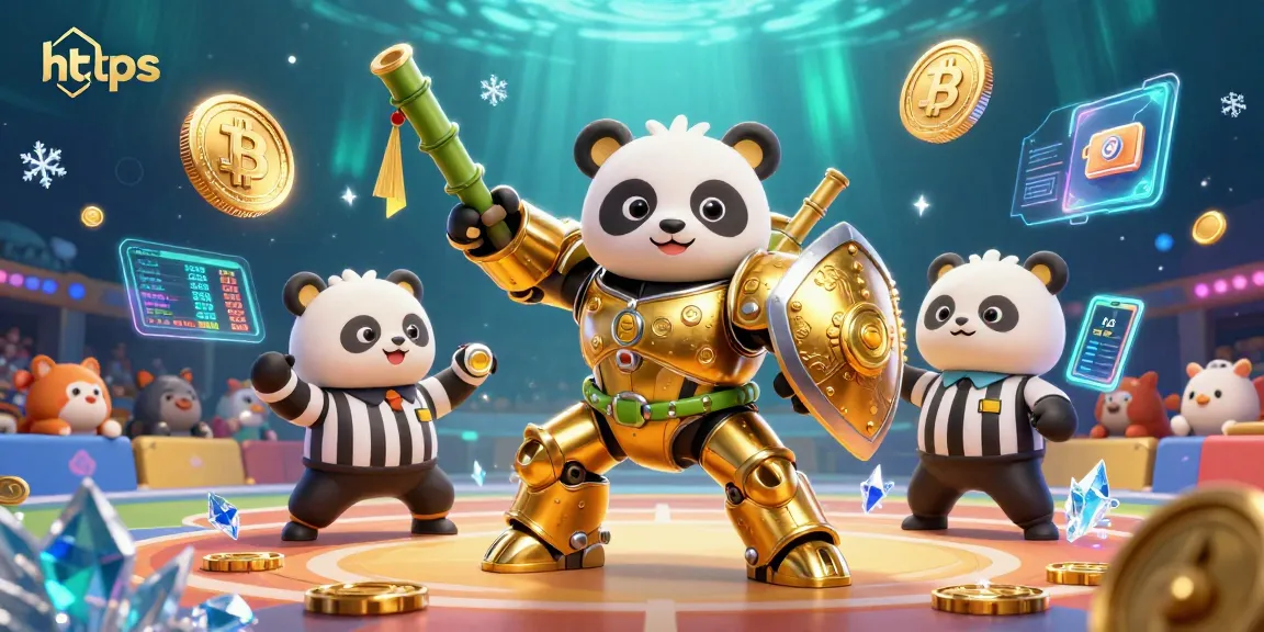 Engage in thrilling gambling at https F8BET with a rich 3D scene of a mech-suit panda.