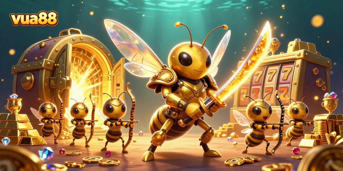 Experience vibrant slots action with vua88's captivating 3D fantasy casino scene.